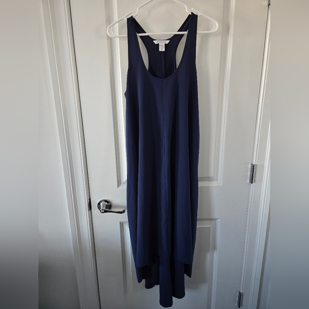Athleta presidio dress, navy blue, small petite
